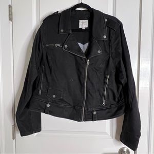 Torrid Motorcycle Jacket - Size 4 - Worn Once - Charcoal